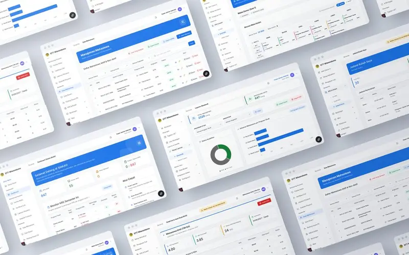 Screenshot dashboard SIAKAD